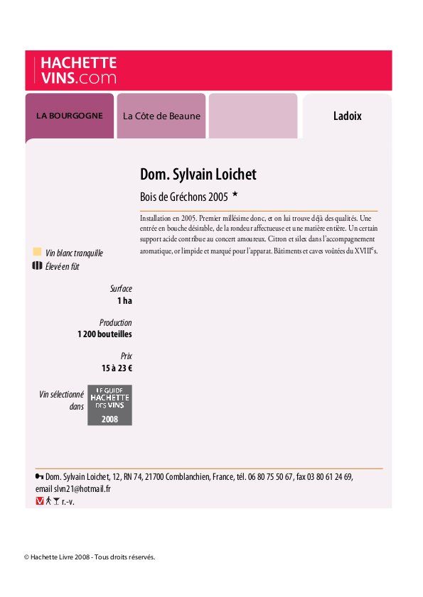 sylvainloichet-hachette2008-ladoixboisdegrechons2005